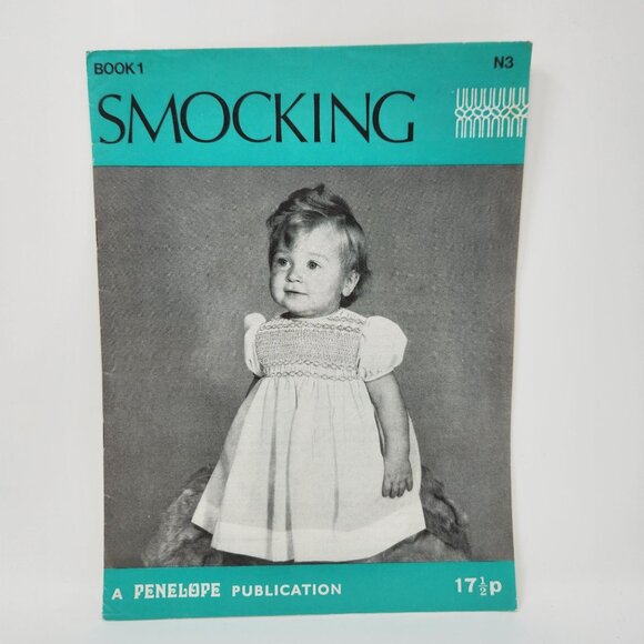 Vintage Smocking Booklet 1 By Penelope Publications For Embroidery & Crochet - Picture 1 of 6